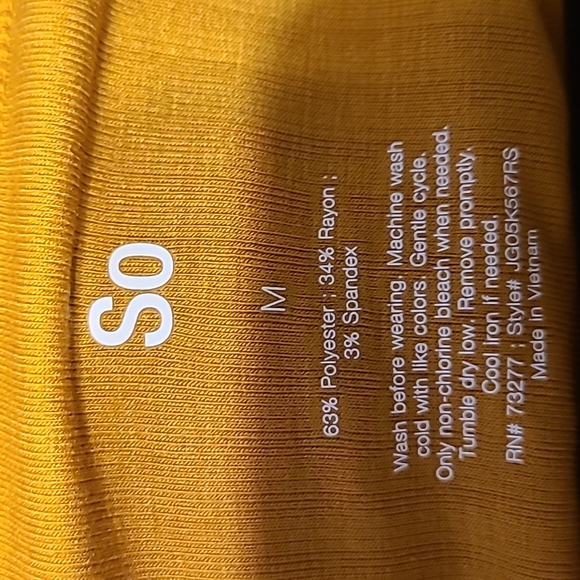 SO BRAND WOMENS MEDIUM TOP "WARM GINGER". OVER SIZED HENLEY TEE - Picture 5 of 10